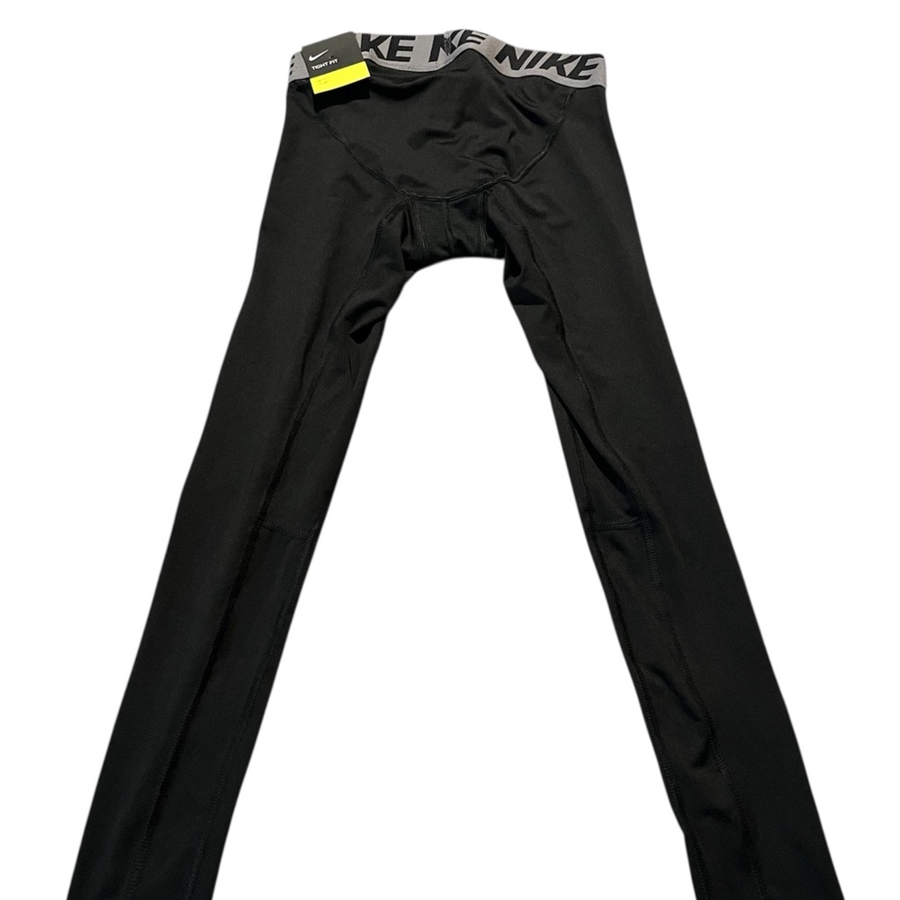 Nike Dr- Fit Black Compression Leggings Elastic Waistband Moisture-Wicking